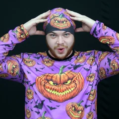 Хеллоуин тыквы фиолетовая